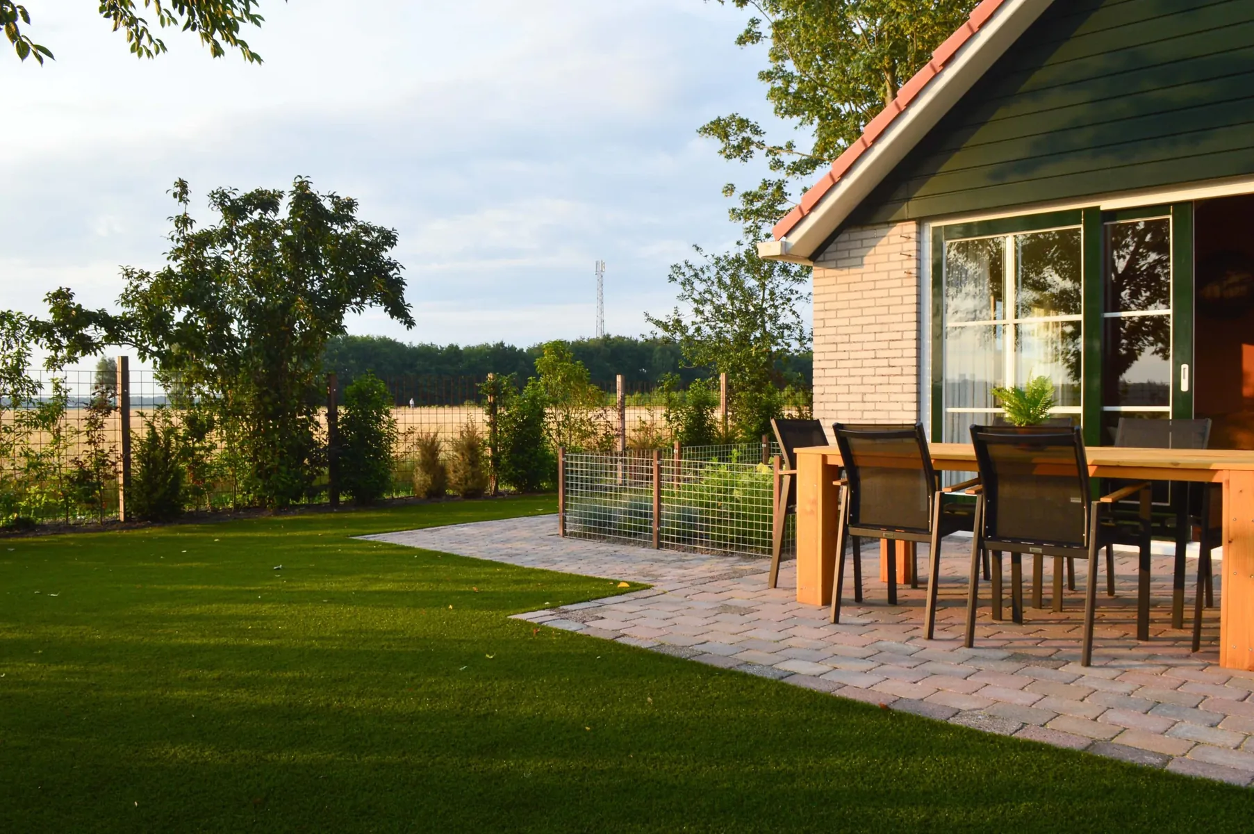 Vakantiewoning Merel met omheinde tuin en vrij uitzicht — Appelscha